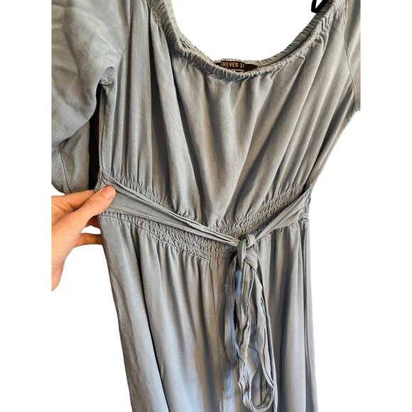 Forever 21 Contemporary Blue Maxi Dress Juniors M - Picture 5 of 10